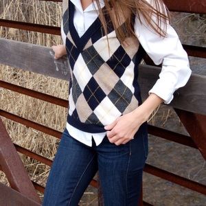 Jcrew argyle sweater vest s